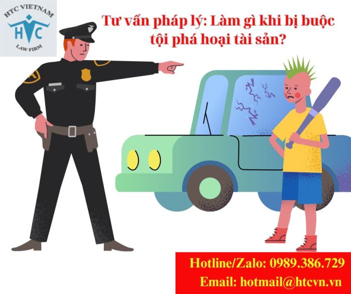 Tư vấn pháp lý: Làm gì khi bị buộc tội phá hoại tài sản?